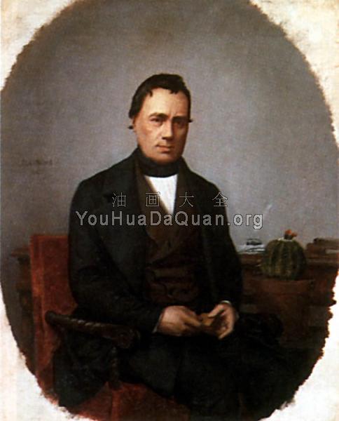 Portrait of a Cactus Collector - 让·莱昂·杰罗姆